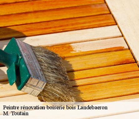 Peintre rénovation boiserie bois  landebaeron-22140 M. Toutain
