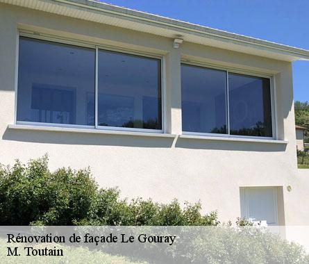 Rénovation de façade  le-gouray-22330 M. Toutain